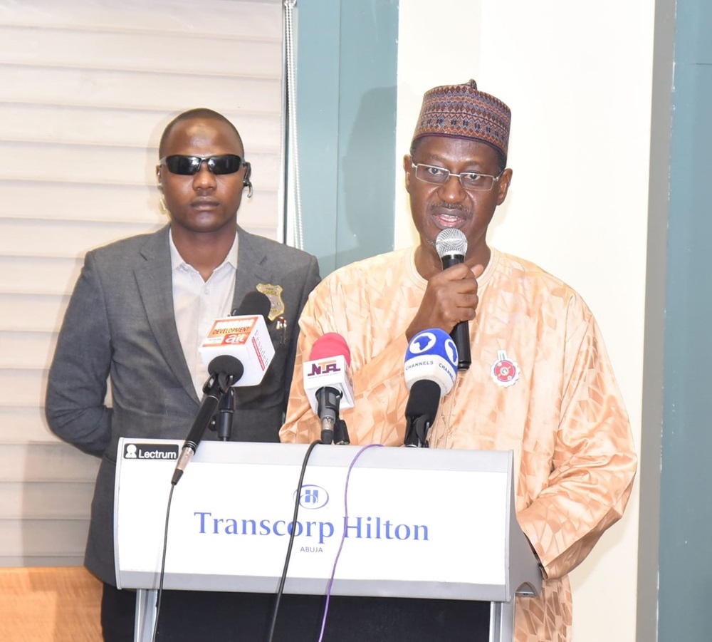 Minister of Housing and Urban Development, Arc. Ahmed Musa Dangiwa during the 20th edition of the Mortgage Banking CEOs Annual Retreat at the Transcorp Hilton Hotel in Abuja on Saturday 2nd December 2023
