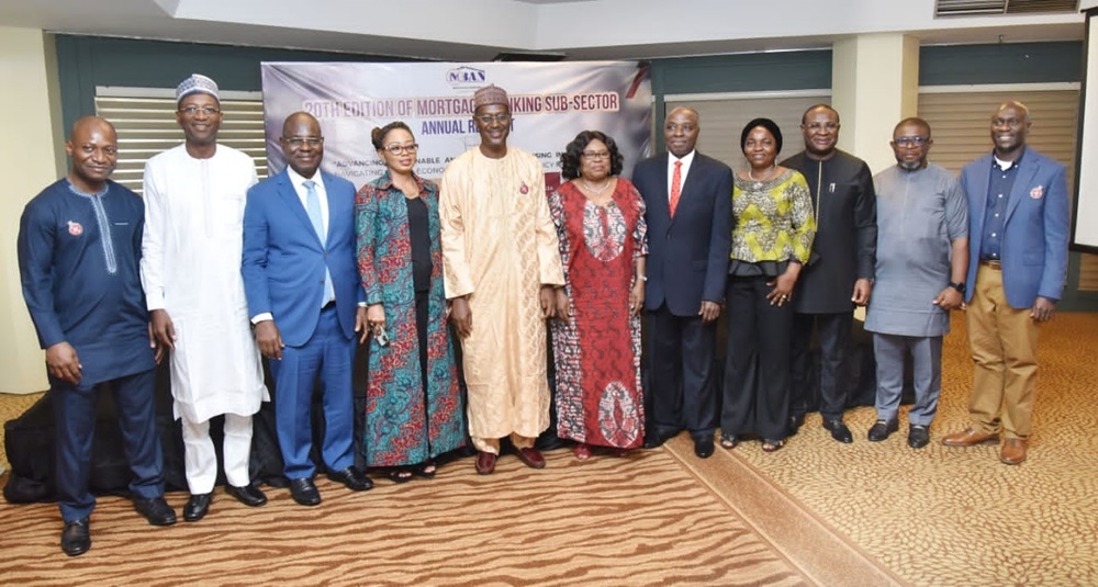 Minister of Housing and Urban Development, Arc. Ahmed Musa Dangiwa during the 20th edition of the Mortgage Banking CEOs Annual Retreat at the Transcorp Hilton Hotel in Abuja on Saturday 2nd December 2023